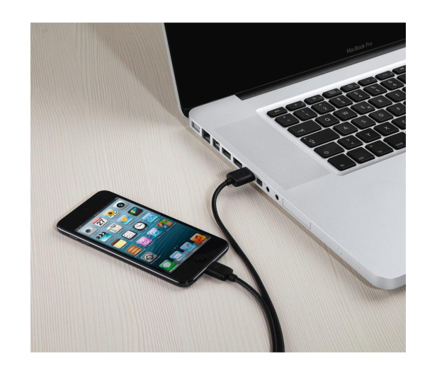 Hama KABEL USB-microUSB 3M HAMA czarny # - 1442594 - zdjęcie 2